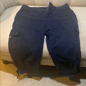 Blue cargo pants